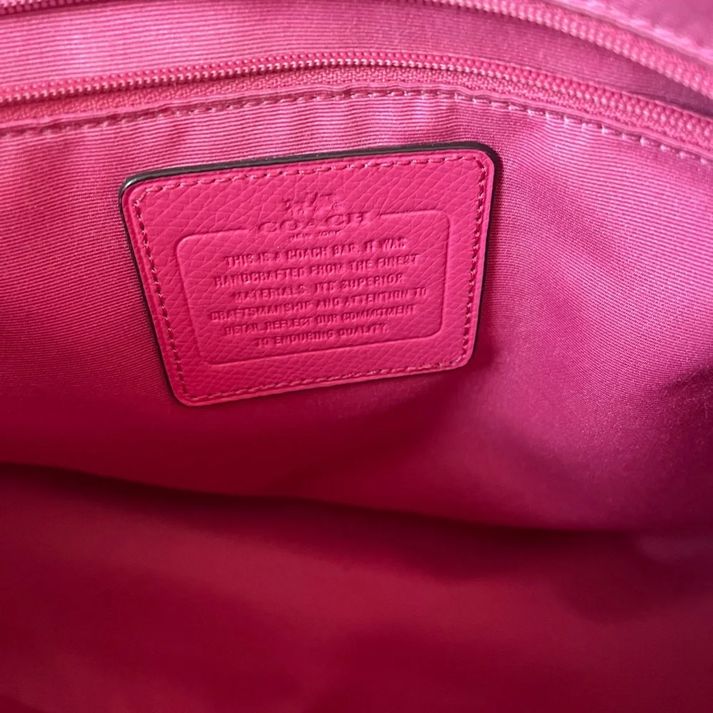 Coach Sierra Satchel Hot Pink Leather Crossbody Shoulder Bag Medium